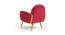 Derel Accent Chair in Pink Colour (Maroon) by Urban Ladder - - 