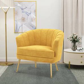 Carl Accent Chair in Yellow Colour-image-6