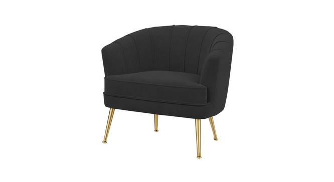 Carl Accent Chair in Yellow Colour (Black) by Urban Ladder - - 1016852