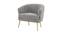 Carl Accent Chair in Yellow Colour (Grey) by Urban Ladder - - 1016857