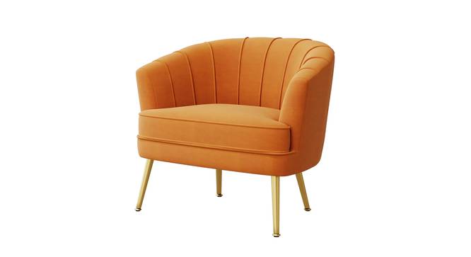 Carl Accent Chair in Yellow Colour (Orange) by Urban Ladder - - 1016861