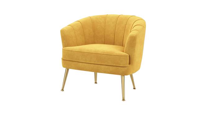 Carl Accent Chair in Yellow Colour (Yellow) by Urban Ladder - - 1016864