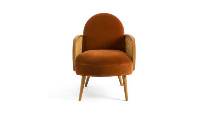 Holden Cane Accent Chair in Pink Colour (Brown) by Urban Ladder - - 