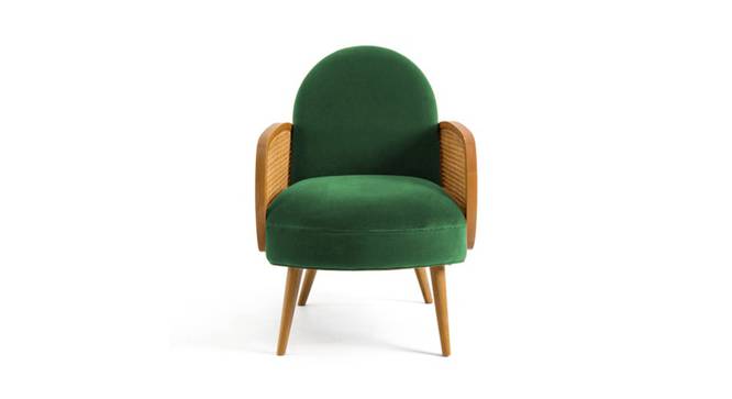 Holden Cane Accent Chair in Pink Colour (Green) by Urban Ladder - - 