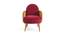 Holden Cane Accent Chair in Pink Colour (Maroon) by Urban Ladder - - 
