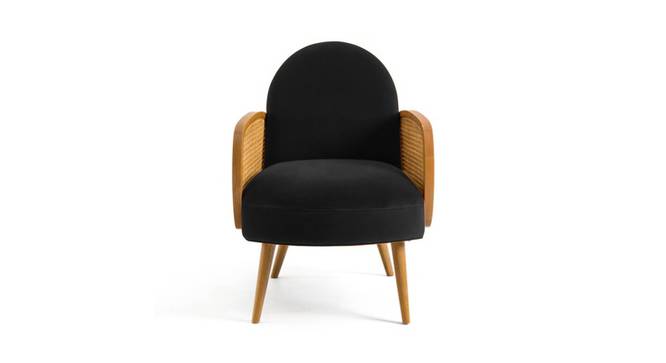 Holden Cane Accent Chair in Pink Colour (Black) by Urban Ladder - - 