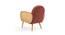 Holden Cane Accent Chair in Pink Colour (Pink) by Urban Ladder - - 