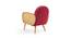 Holden Cane Accent Chair in Pink Colour (Maroon) by Urban Ladder - - 