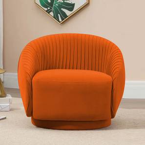 home lifestylez Lorna Accent Chair in Orange Colour-picture-17