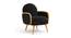 Derel Accent Chair in Pink Colour (Black) by Urban Ladder - - 