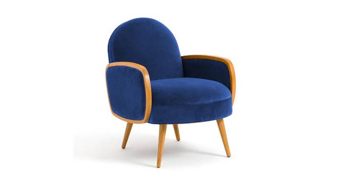Derel Accent Chair in Pink Colour (Navy Blue) by Urban Ladder - - 