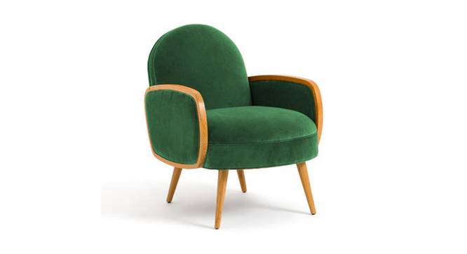 Derel Accent Chair in Pink Colour (Green) by Urban Ladder - - 