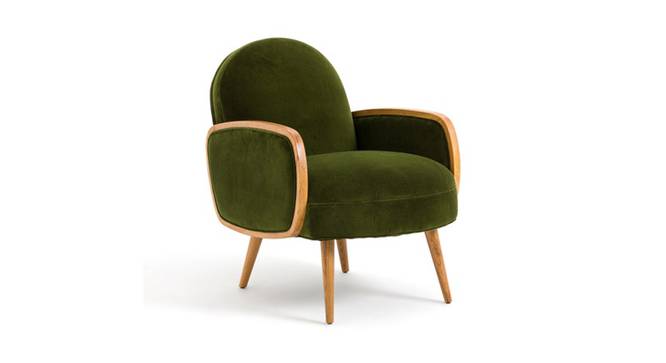 Derel Accent Chair in Pink Colour (Mint Green) by Urban Ladder - - 