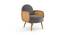 Holden Cane Accent Chair in Pink Colour (Grey) by Urban Ladder - - 