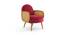 Holden Cane Accent Chair in Pink Colour (Maroon) by Urban Ladder - - 