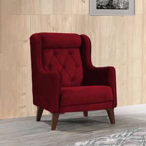 home lifestylez Ruby Accent Chair in Maroon Colour-picture-12