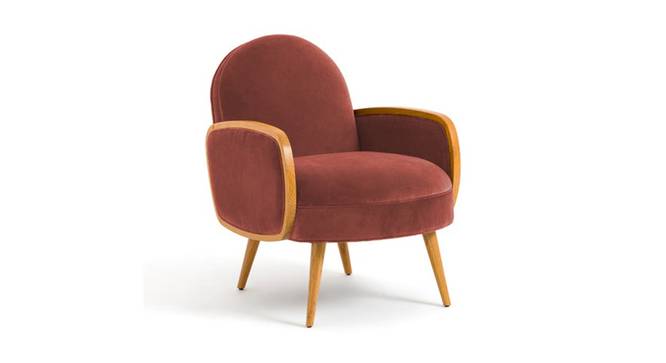 Derel Accent Chair in Pink Colour (Pink) by Urban Ladder - - 