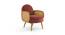 Holden Cane Accent Chair in Pink Colour (Pink) by Urban Ladder - - 