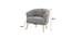 Carl Accent Chair in Yellow Colour (Grey) by Urban Ladder - - 1017042