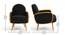 Derel Accent Chair in Pink Colour (Black) by Urban Ladder - - 