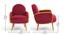 Derel Accent Chair in Pink Colour (Maroon) by Urban Ladder - - 