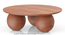 Takai Round Solid Wood Coffee Table (Red Cedar Finish) by Urban Ladder - - 