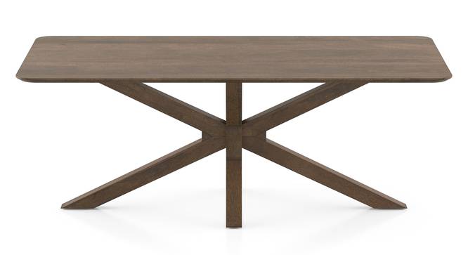 Anderson Solid Wood 8-Seater Dining Table with Casey Swivel Dining Chair (Danish Walnut Finish, 8 No of Chairs, 8 Table Seating Capacity, Beige and Tan) by Urban Ladder - - 