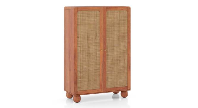 Takai Solid Wood 2 Door Wardrobe In Red Cedar Finish (Two Door, Red Cedar Finish) by Urban Ladder - - 