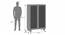 Takai Solid Wood 2 Door Wardrobe In Red Cedar Finish (Two Door, Red Cedar Finish) by Urban Ladder - Dimension - 
