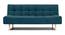 Ofra 3 Seater Sofa Cum Bed (Ocean Blue) by Urban Ladder - - 1019753