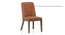 Anderson Dining Chair in Danish Walnut Finish (Tan Leatherette, Danish Walnut Finish) by Urban Ladder - - 