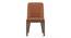 Anderson Dining Chair in Danish Walnut Finish (Tan Leatherette, Danish Walnut Finish) by Urban Ladder - - 