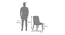 Anderson Dining Chair in Danish Walnut Finish (Tan Leatherette, Danish Walnut Finish) by Urban Ladder - Dimension - 