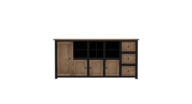 liara solid wood sideboard in black & natural (Black & Natural Finish) by Urban Ladder - - 