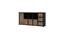 liara solid wood sideboard in black & natural (Black & Natural Finish) by Urban Ladder - - 
