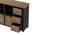 liara solid wood sideboard in black & natural (Black & Natural Finish) by Urban Ladder - - 
