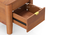 Toledo Solid Wood Bedside Table In Danish Walnut Finish (Amber Walnut Finish) by Urban Ladder - - 