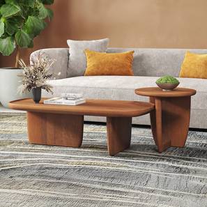 urban ladder Kaya Rectangular Solid Wood Coffee Table in Amber Walnut Finish-picture-18