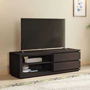 Vector Solid Wood TV Unit in American Walnut Finish