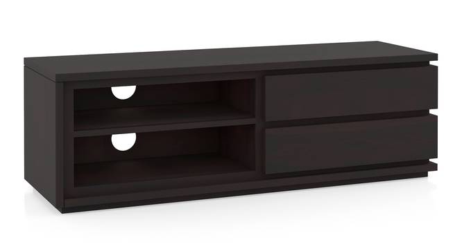 Vector TV Unit -Finish- Amber Walnut -Metal Channel (American Walnut Finish) by Urban Ladder - - 
