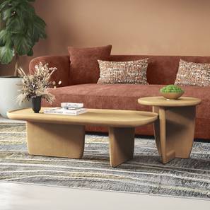 urban ladder Kaya Rectangular Solid Wood Coffee Table in Oak Finish-picture-14
