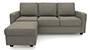 Apollo Sofa Set (Mist, Fabric Sofa Material, Compact Sofa Size, Soft Cushion Type, Regular Sofa Type, Master Sofa Component, Regular Back Type, Regular Back Height) by Urban Ladder - - 102155
