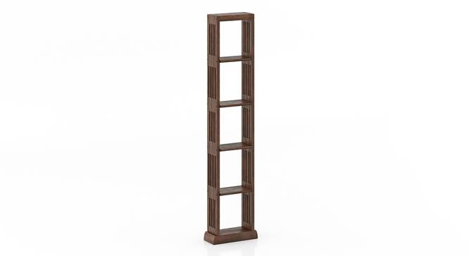 Babylon Solid Wood Floor/Wall Display Unit (Walnut Finish) by Urban Ladder - Half View Design 1 - 115434