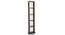 Babylon Floor/Wall Display Unit (25-book capacity) (Walnut Finish) by Urban Ladder - Design 1 Front View - 115435