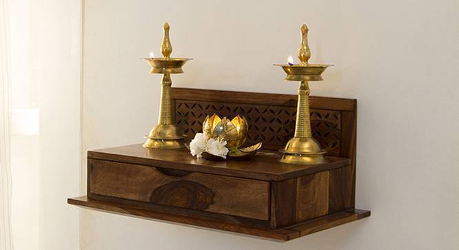 Devoto Prayer Shelf (Teak Finish) by Urban Ladder - Half View Design 1 - 115516