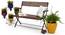 Masai Folding Bench (Teak Finish) by Urban Ladder - Half View Design 1 - 115632