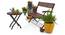 Masai Folding Bench (Teak Finish) by Urban Ladder - Design 1 Semi Side View - 115634