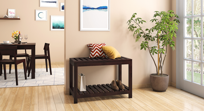 Mahogany clearance entryway bench
