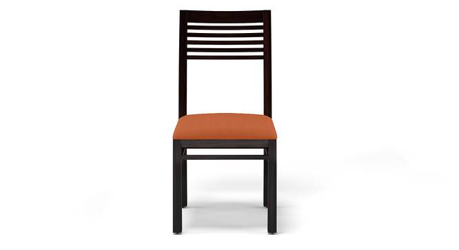 Zella Dining Chairs - Set of 2 (Mahogany Finish, Burnt Orange) by Urban Ladder - Design 1 Front View - 115693