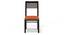 Zella Dining Chairs - Set of 2 (Mahogany Finish, Burnt Orange) by Urban Ladder - Design 1 Front View - 115693